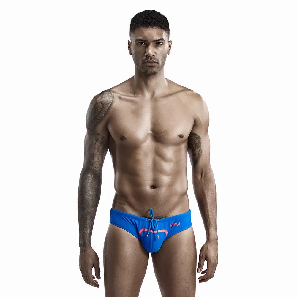 SEOBEAN-Slip de bain taille basse pour hommes, maillot de bain bikini classique