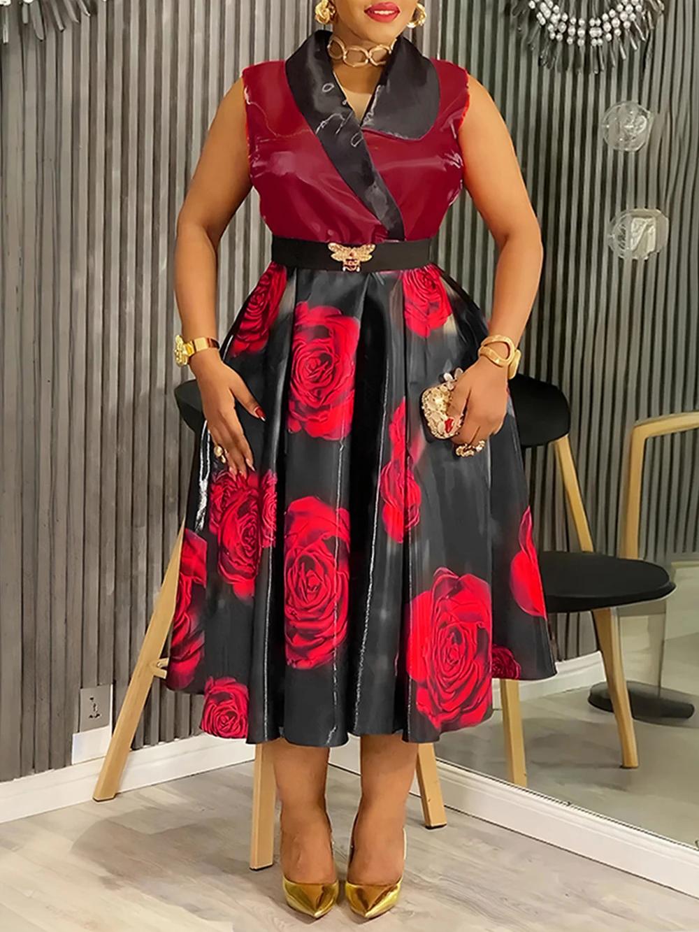 Robes Maxi imprimées africaines Dashiki, salopette élégante de bureau pour dames, vêtements de fête,