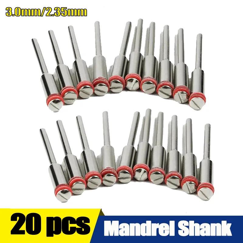 Mandrin à vis en acier avec poignée de 20 pièces/ensemble 2.35/3.0mm, support de coupe pour accessoi