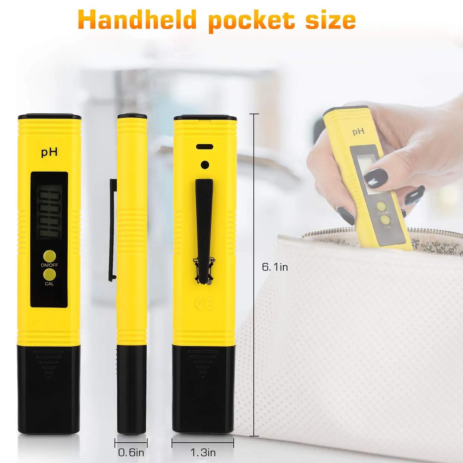 PH mètre 0.01 haute précision pour testeur de qualité de l'eau avec plage de mesure 0-14 adapté à la