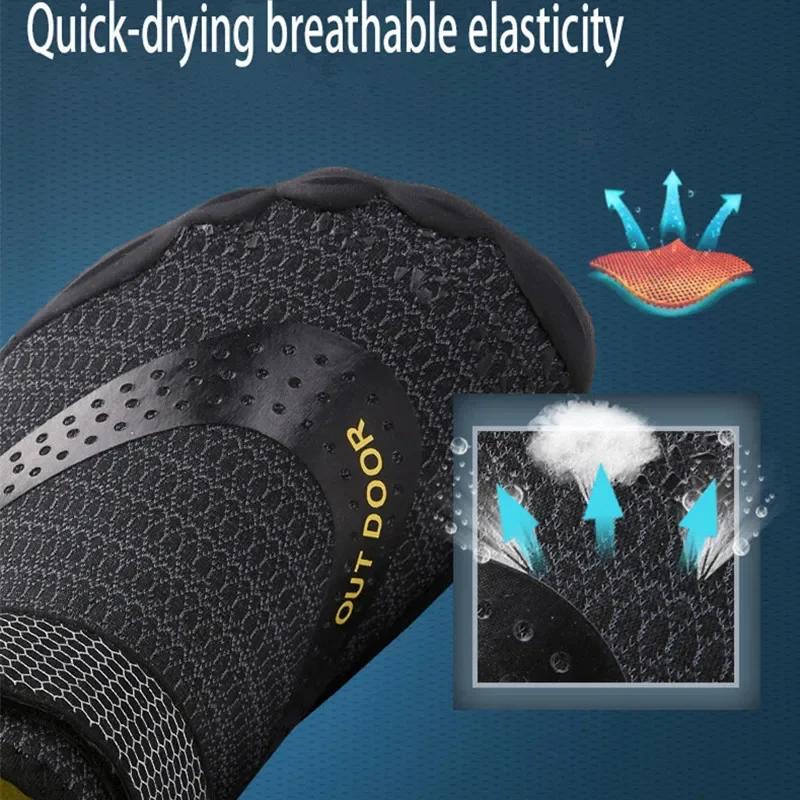 Chaussures d'eau unisexes, chaussures de plage à séchage rapide, baskets respirantes pour hommes, pi