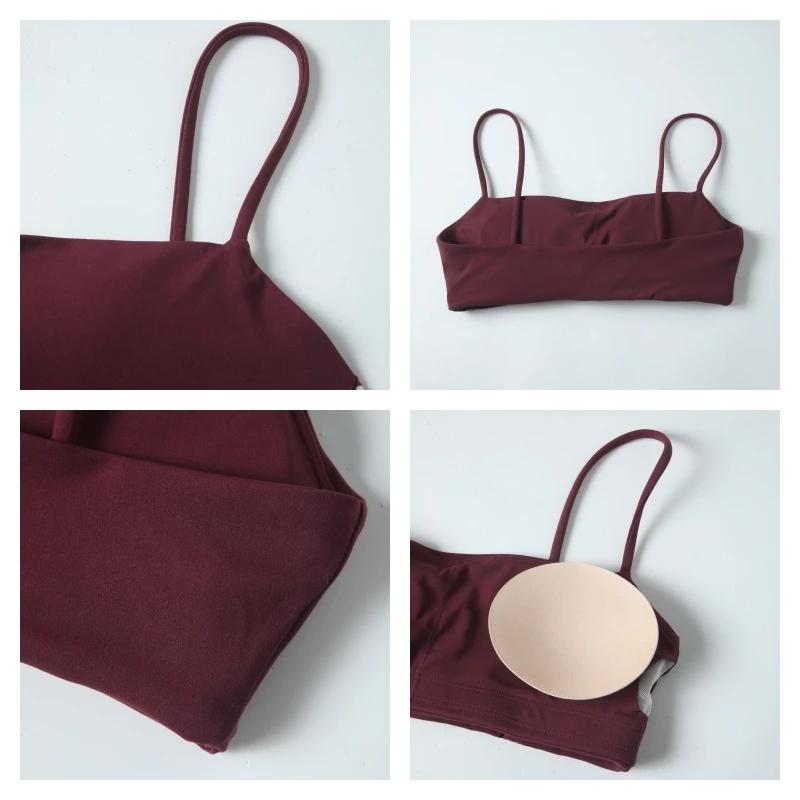 Soutien-gorge sport Push Up Ctenkevet pour yoga et fitness - Soutien antichoc femme