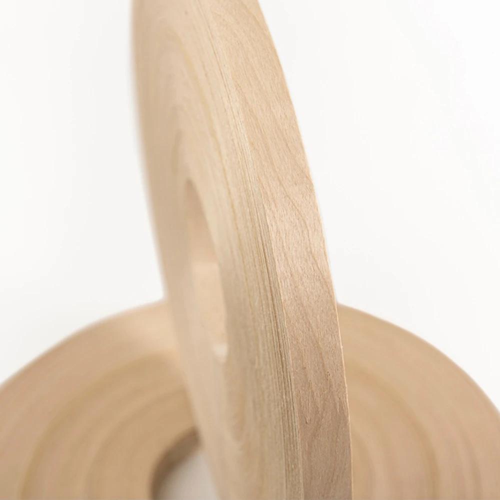 Bande de chant naturel, 50m de largeur, 20-40mm d'épaisseur 0.5mm, feuilles de placage de bois
