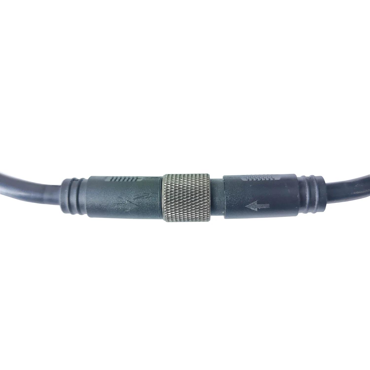 YLS L915 Connecteur étanche à 9 broches, verrouillage à vis, câble moteur mâle et femelle, L = 1000m