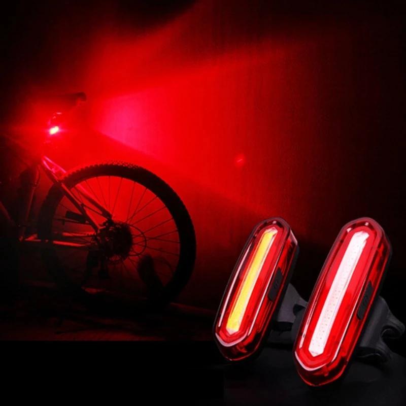 Feu arrière de cyclisme en plein air, chargeur USB, feux d'avertissement Led pour vélo de montagne,