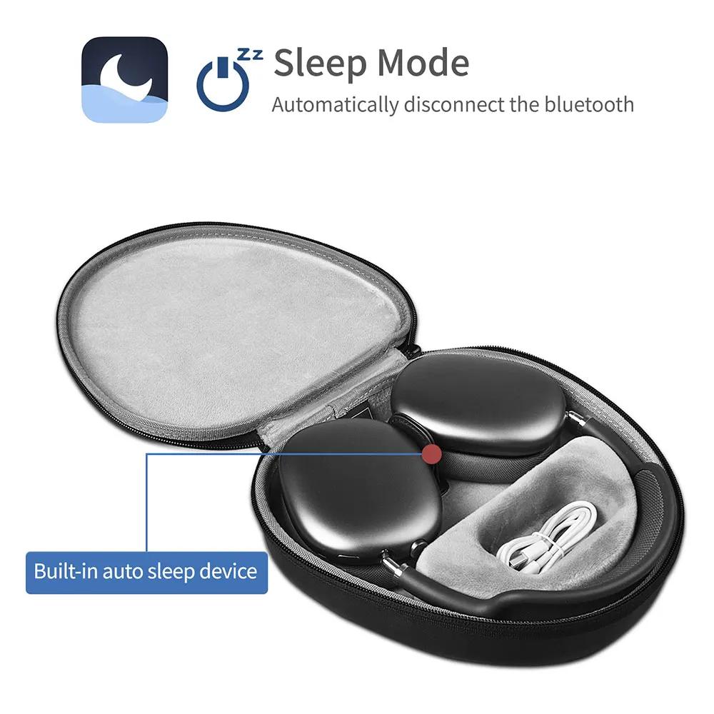 WiWU-Étui de Protection Intelligent pour Airpods Max, Sac Rigide Étanche, avec Veille existent, Port