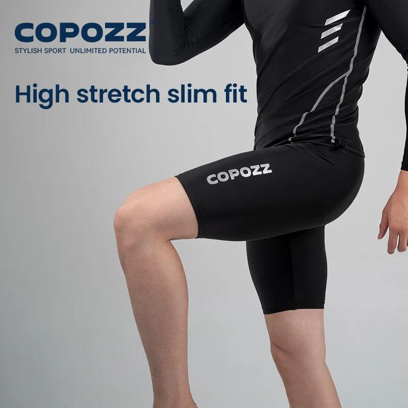 COPOZZ grande taille hommes maillot de bain short Long au genou compétitif Surf formation maillot de