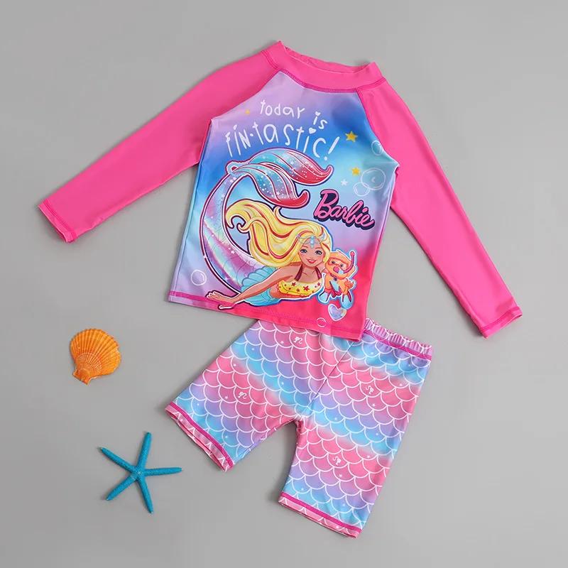 Maillot de bain été enfant deux pièces garçon - Protection solaire, manches longues, natation sécurité