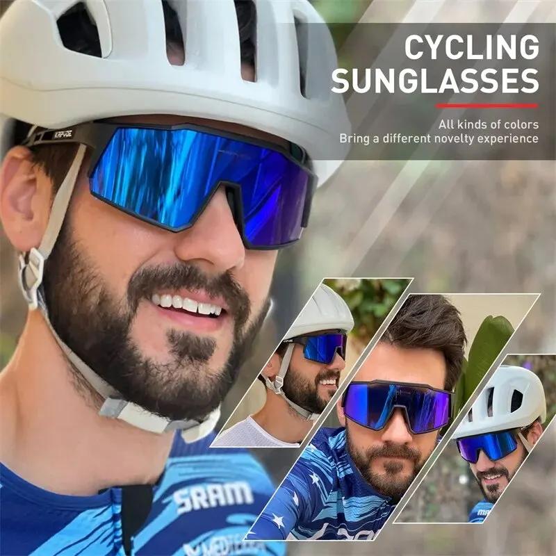 Kapvoe-Lunettes de soleil polarisées ultra légères pour le cyclisme, équipement de protection, VTT,