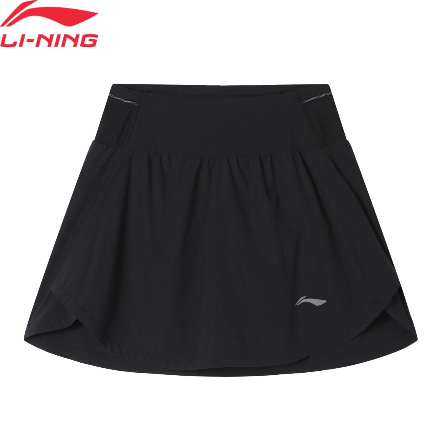 Li-Ning Jupes courtes de course pour femmes AT DRY Coupe régulière Confortables Respirantes Couleur