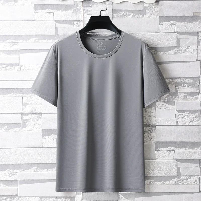 Ice inj-T-shirt de sport décontracté à haute élasticité pour hommes, haut de sport de plein air resp