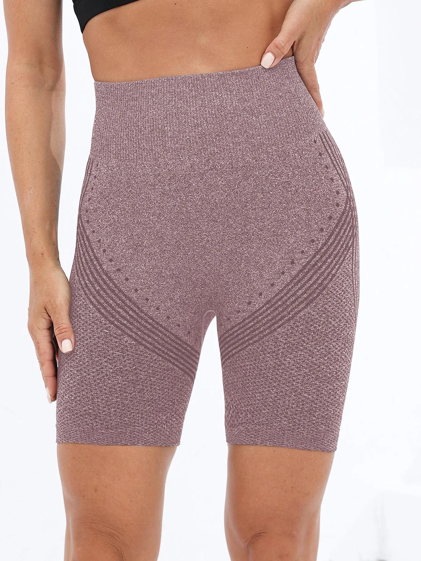 Nouveau Short de Fitness pour femmes sans couture Fitness sport Yoga short taille haute