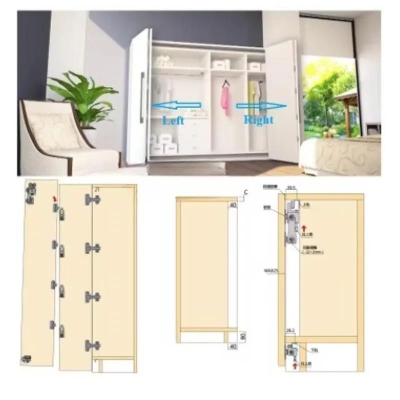 Pièces de rechange de charnière de rouleau de roue suspendue de porte pliante pliante pliante pliant