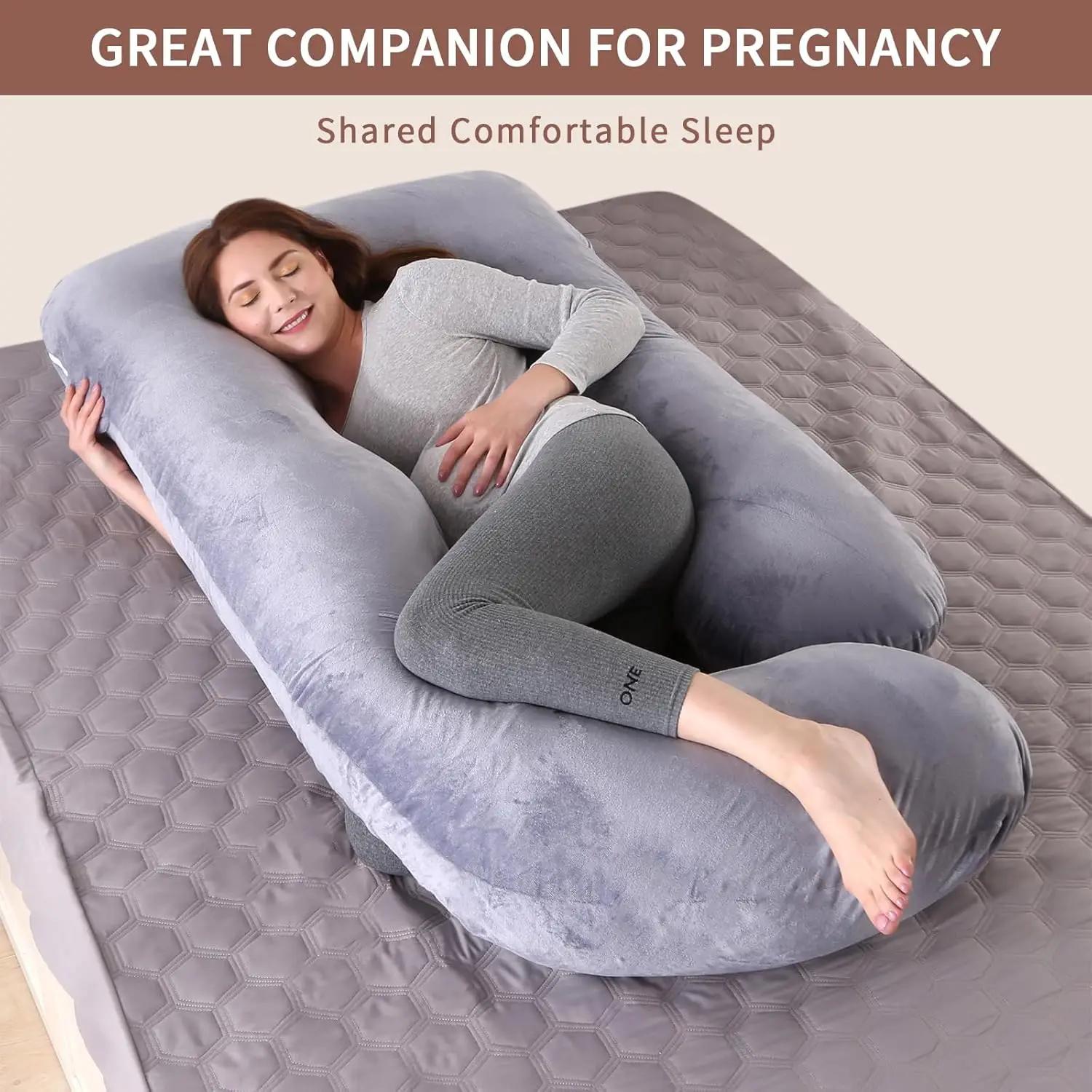 Oreiller de grossesse, oreiller complet en forme de G, oreiller de maternité pour dormeur latéral, o