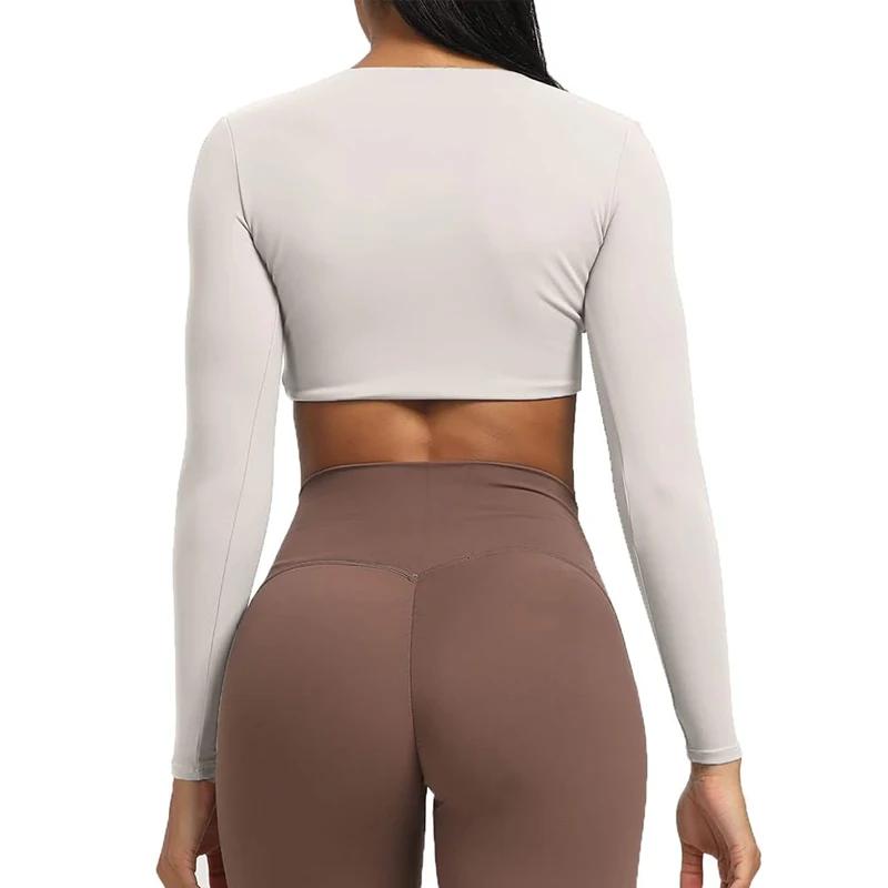 Haut de sport VITALINOVO manches longues pour femme séchage rapide idéal fitness et yoga