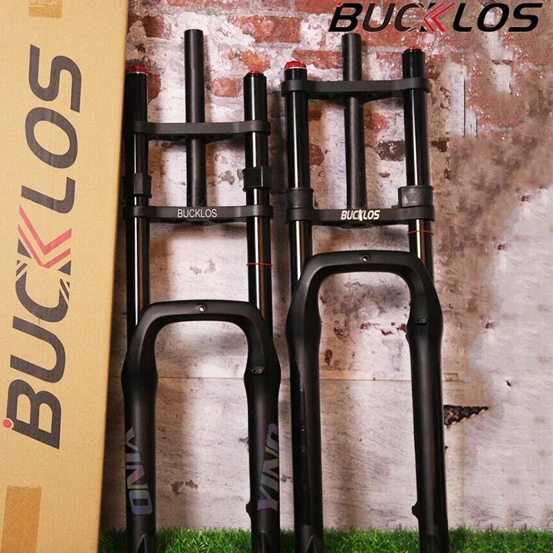 BUCKLOS fourche à Suspension pneumatique vtt 20in 26in vélo grosse fourche vélo frein à disque 20*4.