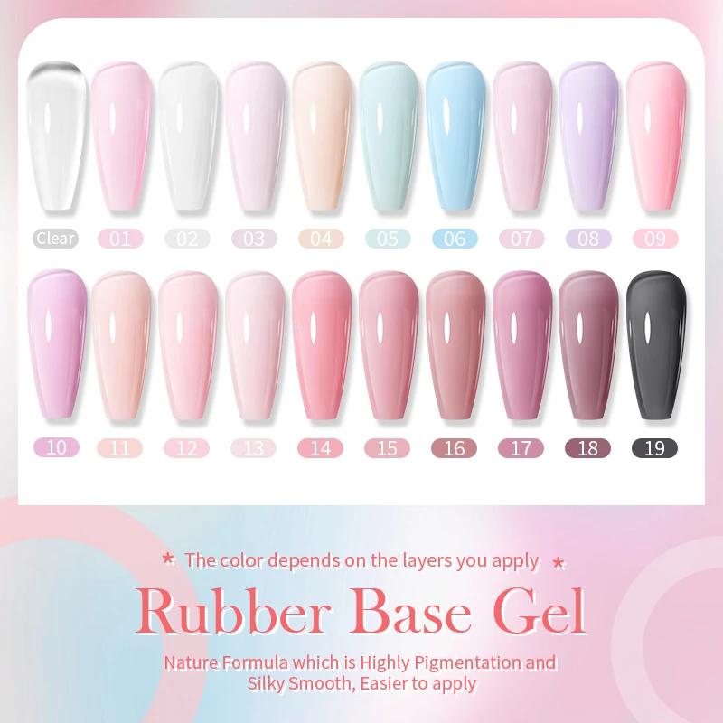 BORN PRETTY vernis à ongles Gel à Base de caoutchouc rose laiteux paillettes 15ml vernis Semi-Perman