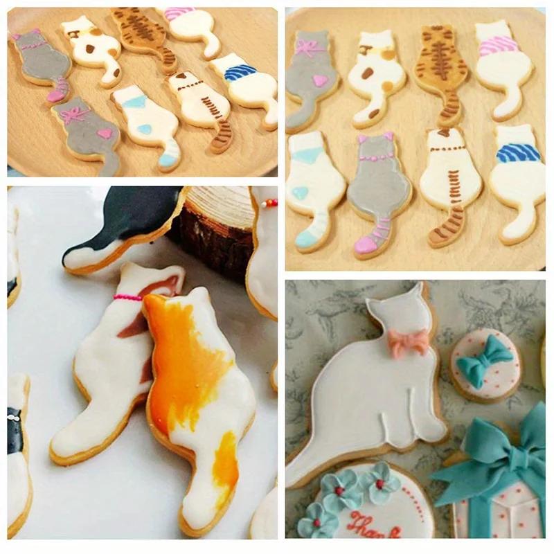 5 pièces/ensemble Animal chat emporte-pièce moule bricolage Biscuit moule biscuit timbres fraises us