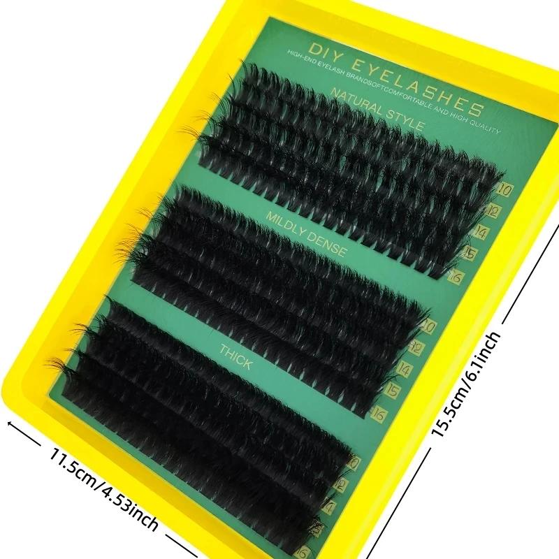 Cils individuels en éventail 5D DIY 0,07 mm, 60D 80D 100D, cils épais, cils en éventail D Curl, cils