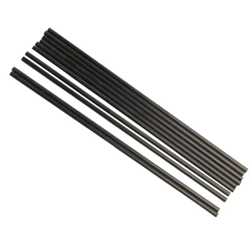 Tiges en fibre de carbone solide, 18mm, 14mm, 12mm, 8mm, 3mm, tiges de renforcement, haute résistanc