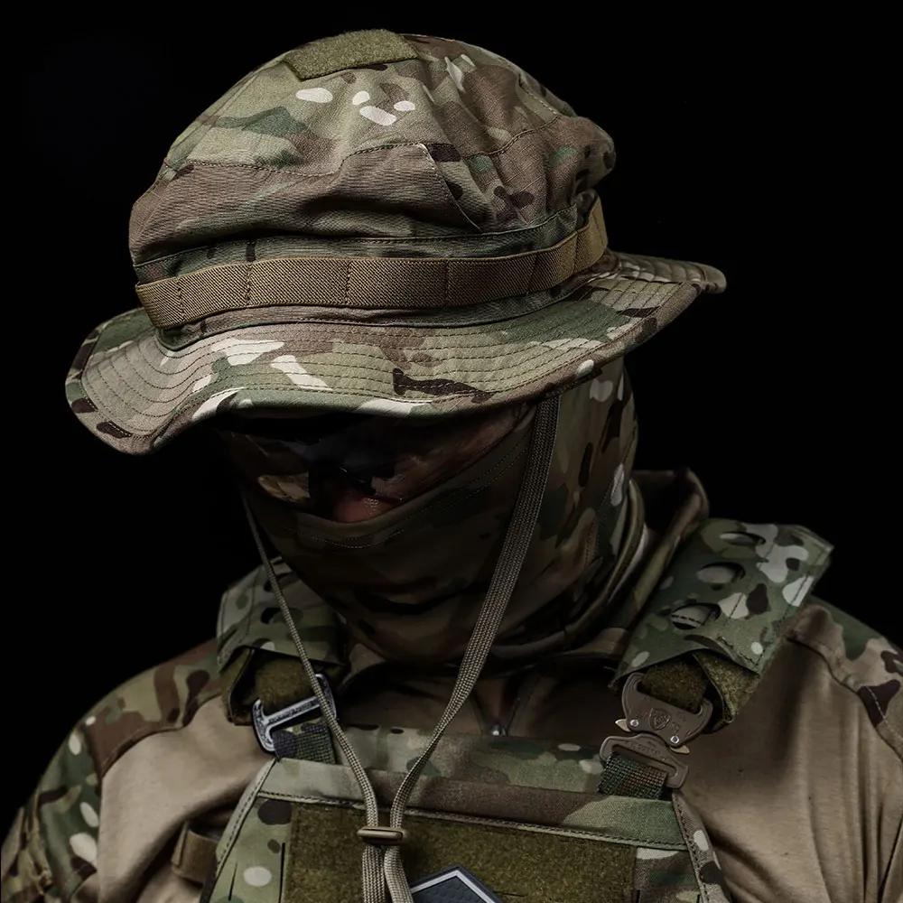 Emersongear – chapeau Boonie tactique d'été à bord court, casquette ronde camouflage pour Sports de