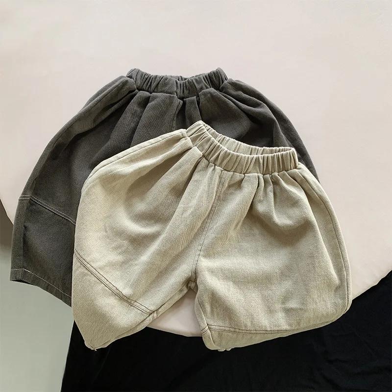 Pantalon sarouel à jambes larges pour enfants, vêtements décontractés pour bébés garçons et filles,