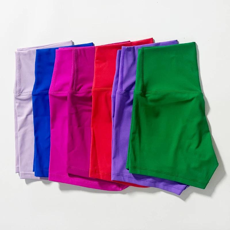 Short de sport taille haute pour femmes, short de Yoga, coupe cintrée, levage des fesses, course à p
