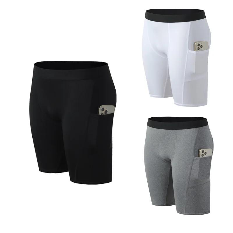 Short compression Crossfit homme été - Séchage rapide pour running basketball et fitness intense
