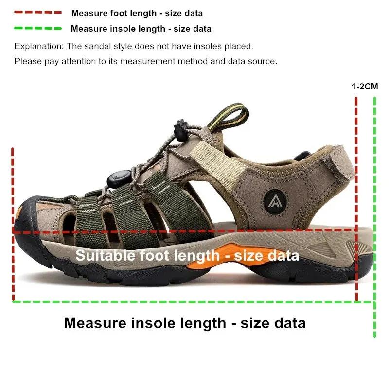 HUMTTO Été En Plein Air Sandales pour Hommes Respirant Randonnée Chaussures Eau Plage Hommes Sandale