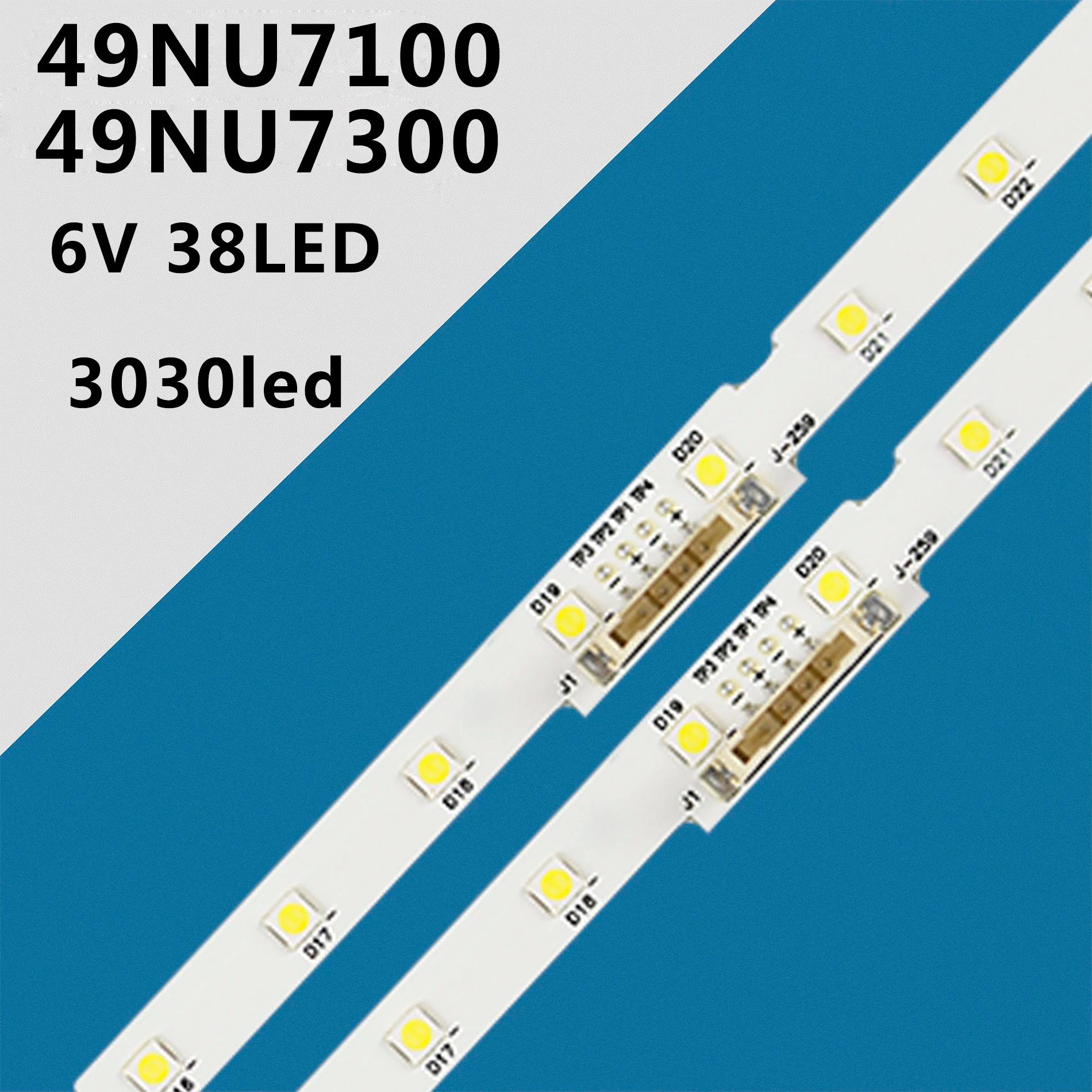 Bande LED (2) pour UE49RU7300 UE49NU7105 UE49NU7105K UE49NU7670U UE49NU7020 UE49NU7400 BN96-45953A L