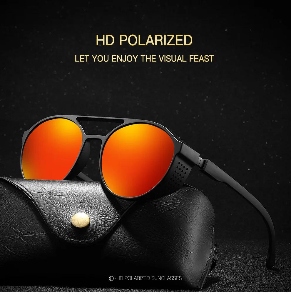 Nouvelles lunettes de soleil lunettes de conduite lunettes de soleil polarisées hommes femmes boîte