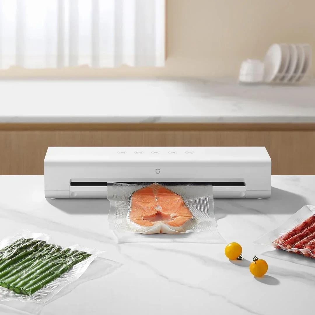 Machine à sceller sous vide MIJIA, aspiration de 70 kPa, modes sec/humide, 10 sacs sous vide, systèm