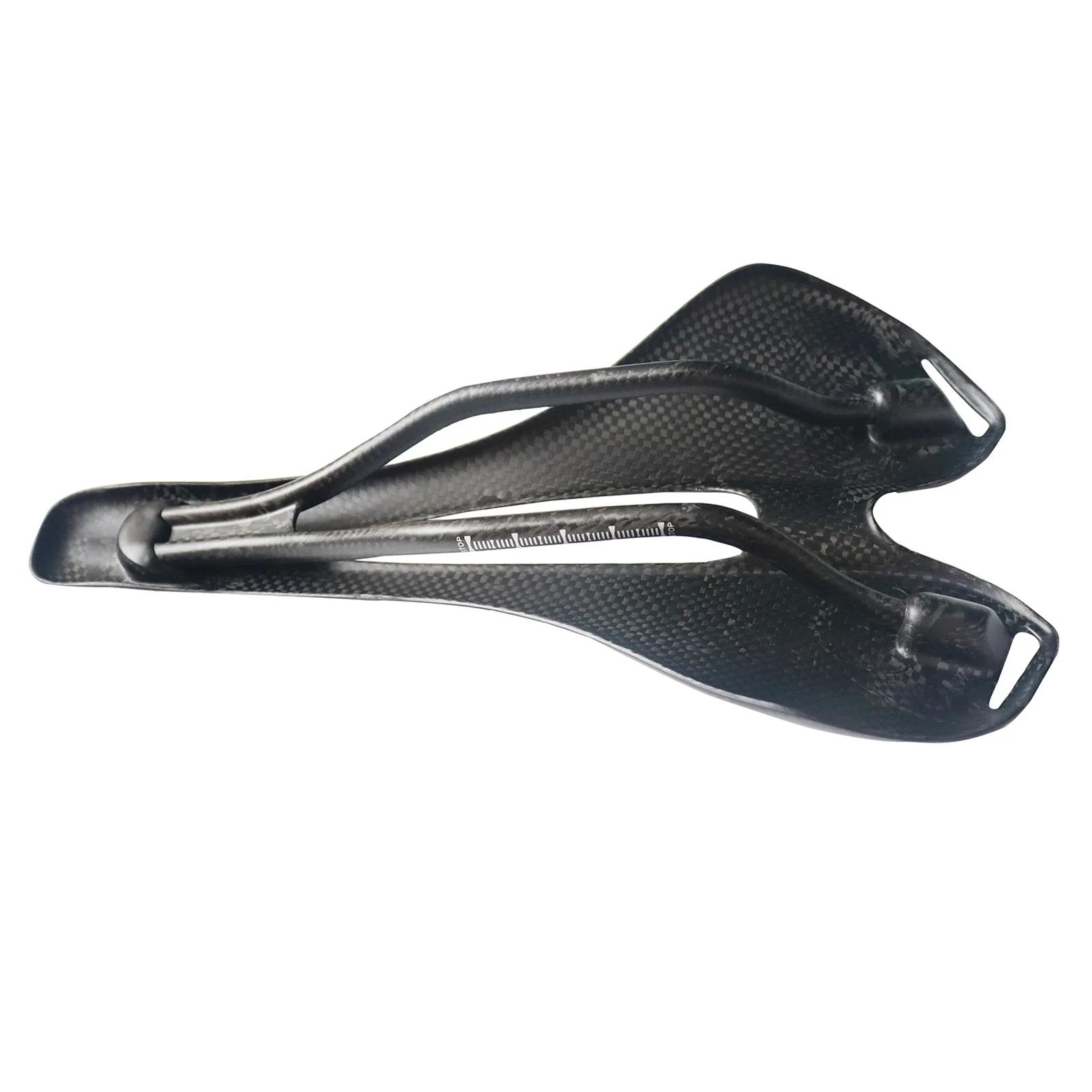 Selle de vélo entièrement en Fiber de carbone 3K, siège de vélo de route et vtt, équipement de Cycle