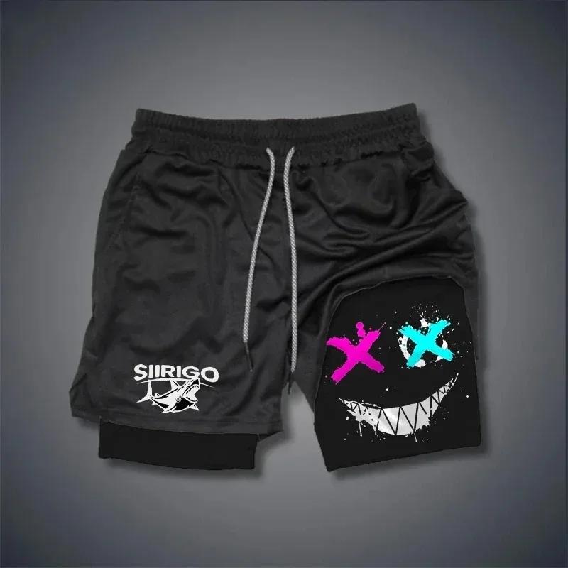 Short Double couche respirant pour hommes, short de sport à séchage rapide pour l'entraînement, la c