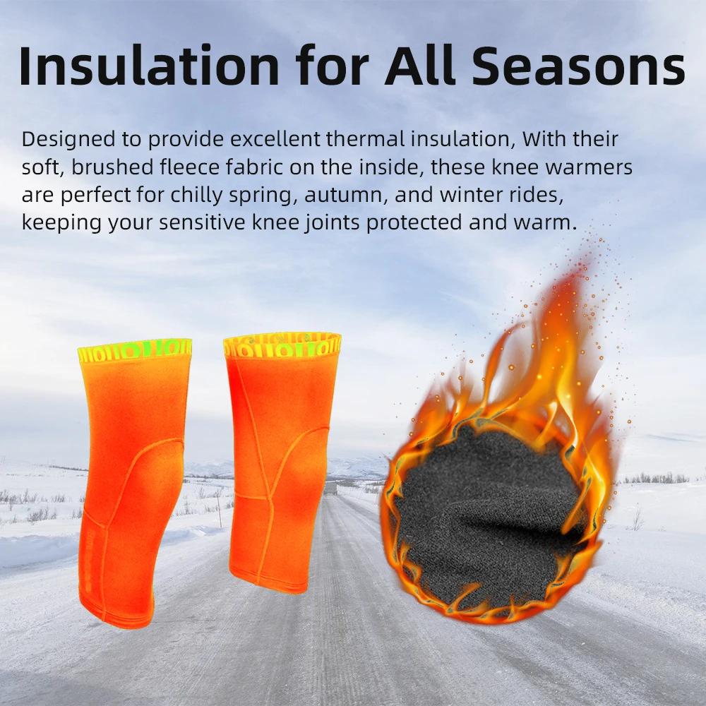 DAREVIE cyclisme jambières thermique polaire hiver cyclisme genou plus chaud Compression chaud demi