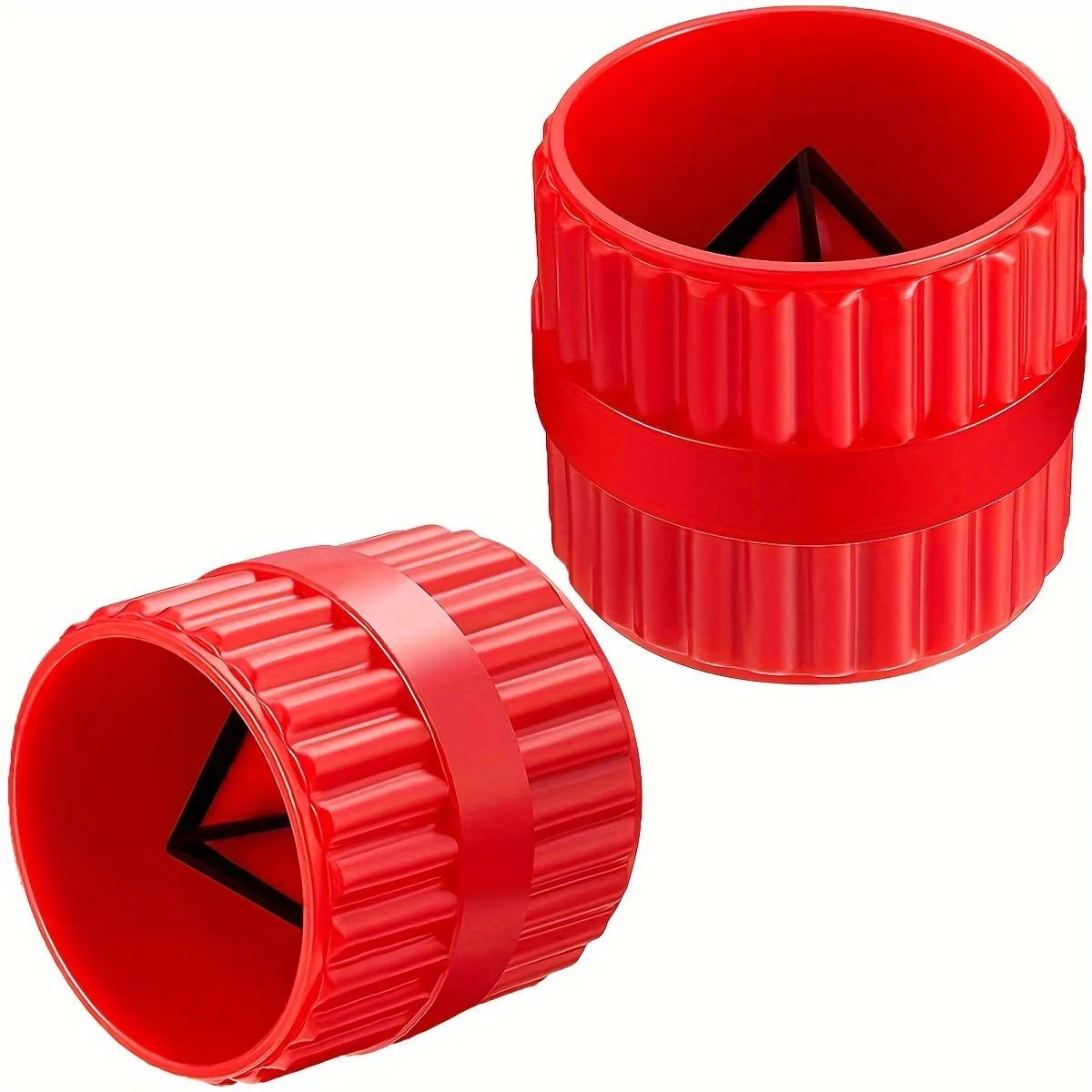 Tube externe interne rouge, tuyaux métalliques, outil d'ébavurage robuste, outil de chanfrein pour T