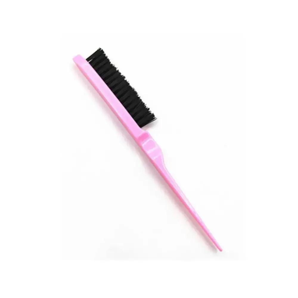 Peigne à queue pointue, outils de coiffure, brosse à sourcils à double tête, peigne à Triple rangée,