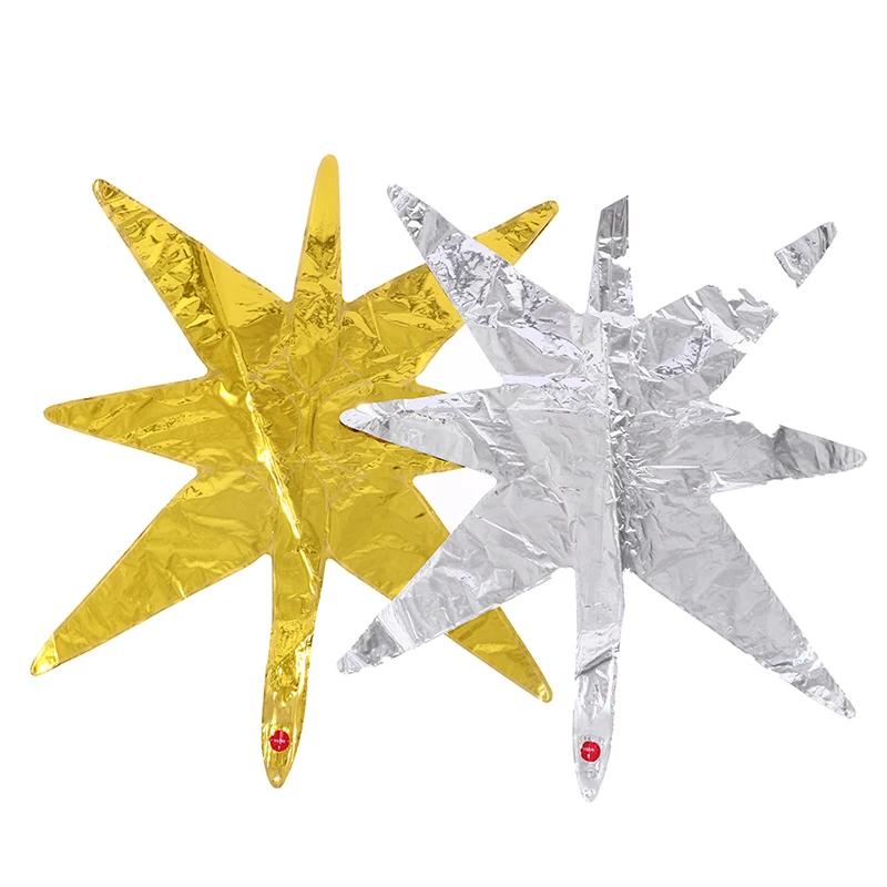 1/2/5 pièces ballons Starbust or Rose argent or Explosion étoile feuille ballon pour anniversaire no