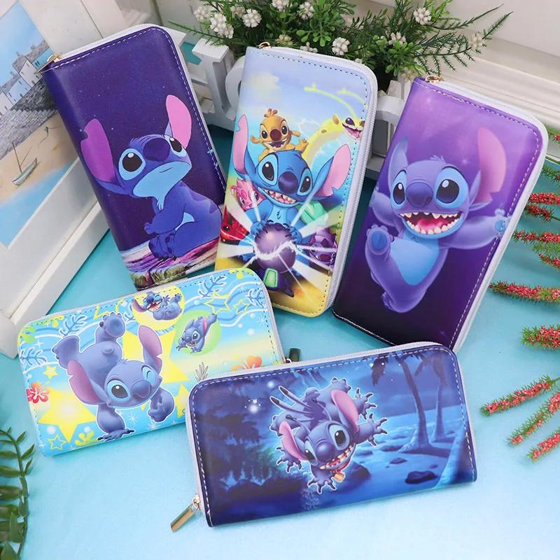 Sac à monnaie de dessin animé Disney, joli portefeuille en Pu pour filles et garçons, porte-cartes p