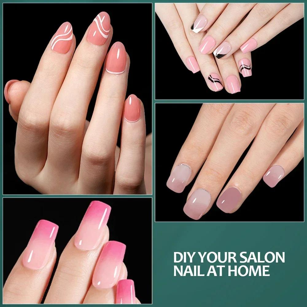 Nailpop 600 pièces pointes d'ongles couverture complète longueur moyenne ballerine presse sur faux o