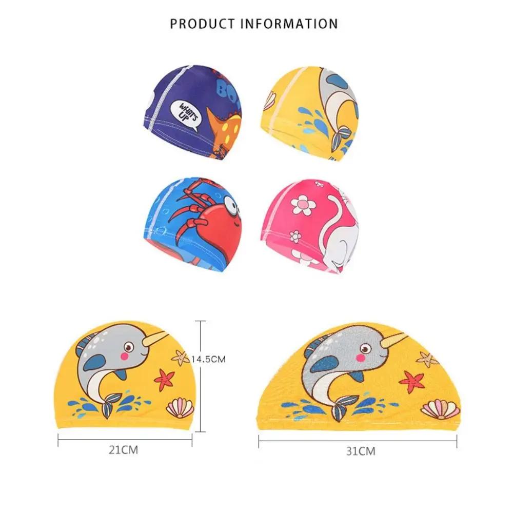 Bonnet de bain imperméable pour enfants, motif de dessin animé mignon, protège-oreilles pour bébé, c