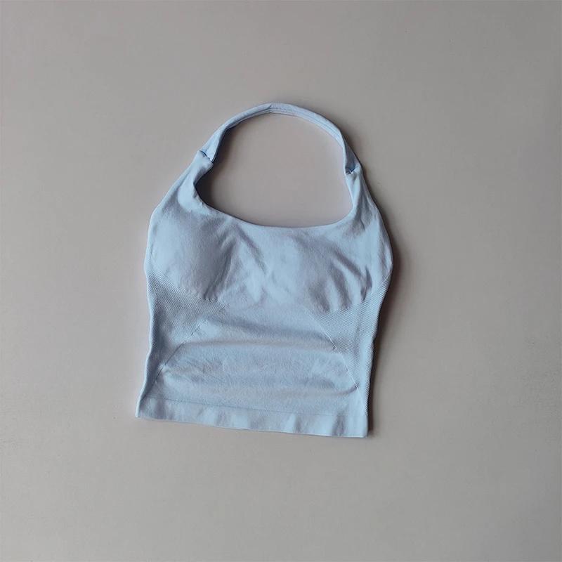 Gilet de Yoga à col licou, résistant aux chocs, sous-vêtements de sport, haute résistance, Fitness,