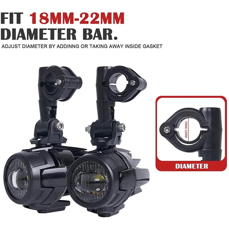 Feux antibrouillard LED pour motos E9 Mark, pour BMW R1250GS ADV F800GS R 1250 GS LC Yamaha MT07 MT0