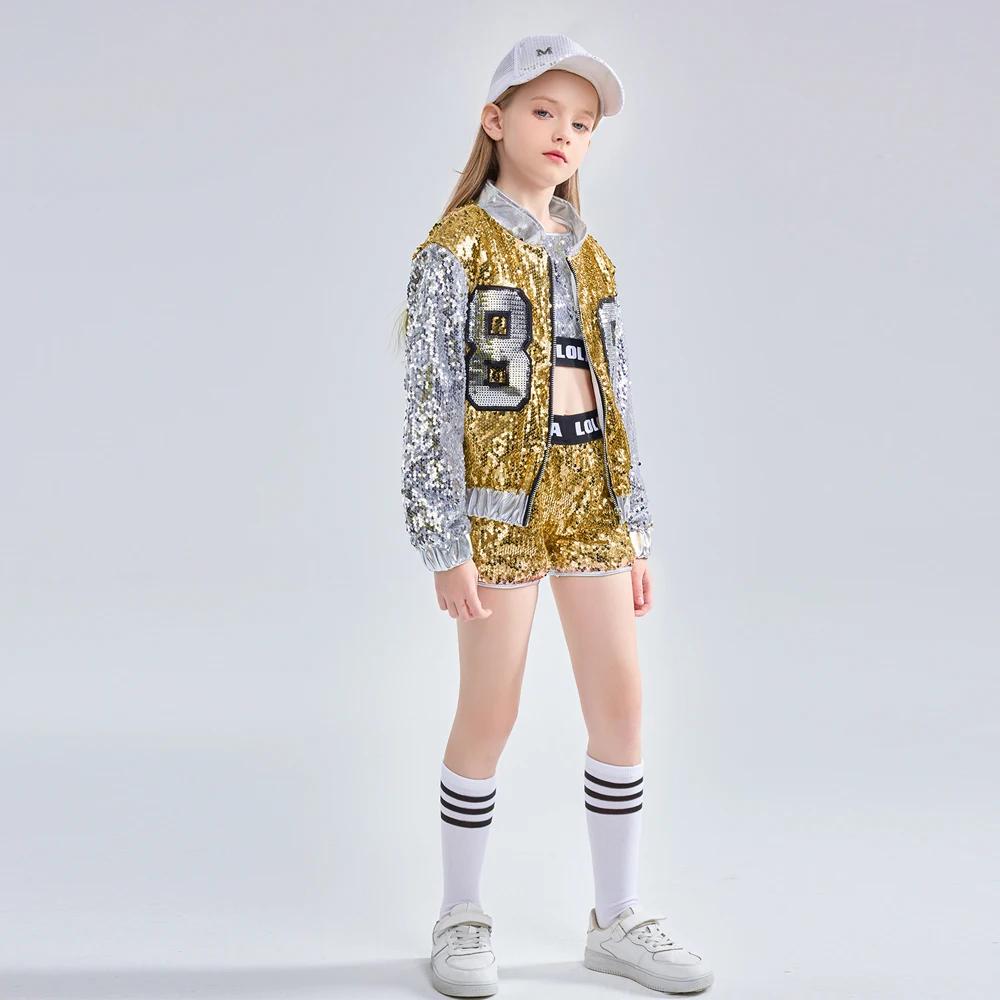 LOLParquet-Costume de brevà Paillettes pour Bol, Robes de brevJazz Hip Hop, Tenues Modernes de Phtal