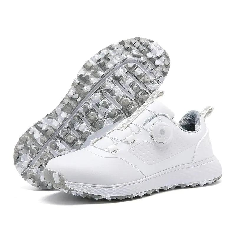 Baskets golf imperméables hommes femmes confortables mode décontractée extérieur