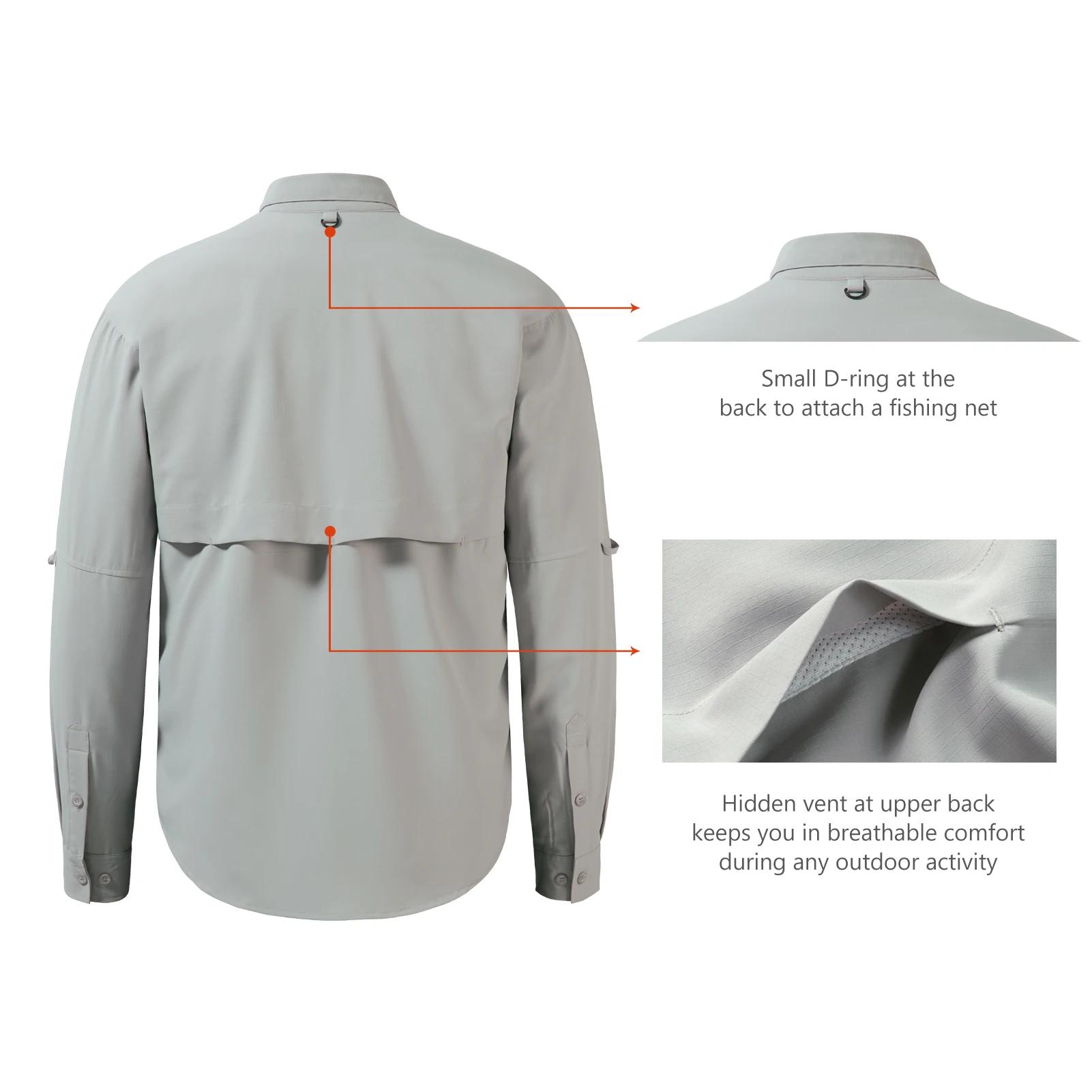 Bassdash-Chemise à boutons pour hommes, tenue d'été ou pour la pêche, survie sauvage, résistante au