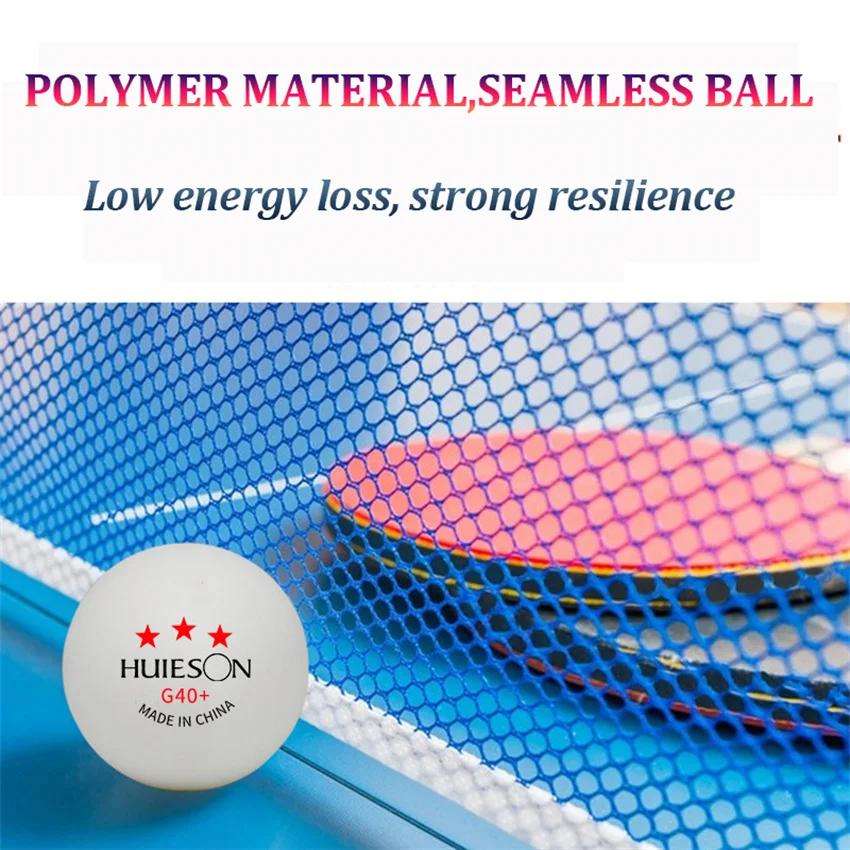 Huieson 3 étoiles 20 ~ 100 pièces balles de Ping-Pong nouveau matériau ABS 40 + balles de Tennis de