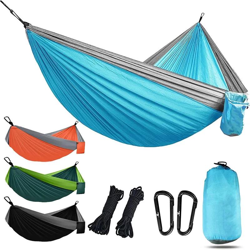 Hamac de Camping, accessoires de Camping, équipement pour l'extérieur et l'intérieur avec sangles d'