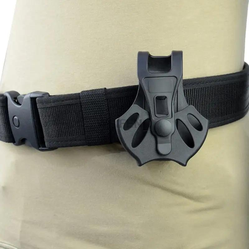 Étui pour menottes tactiques, couverture de manilles de Police, Rotation à 360 degrés, Clip de ceint