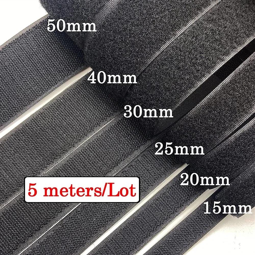 5 m/paire ruban à boucle à crochet Non adhésif crochet et boucle ruban de fixation à coudre ruban ma